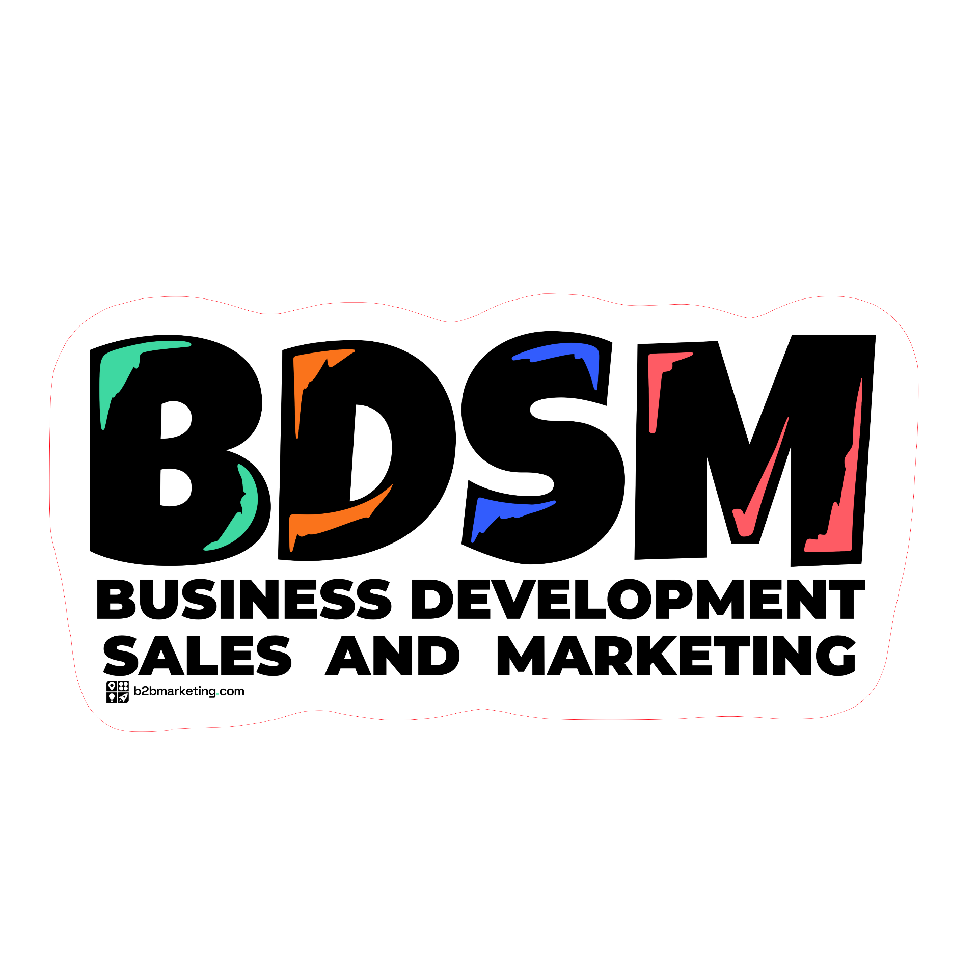 Sticker: BDSM — Business Development, Sales and Marketing