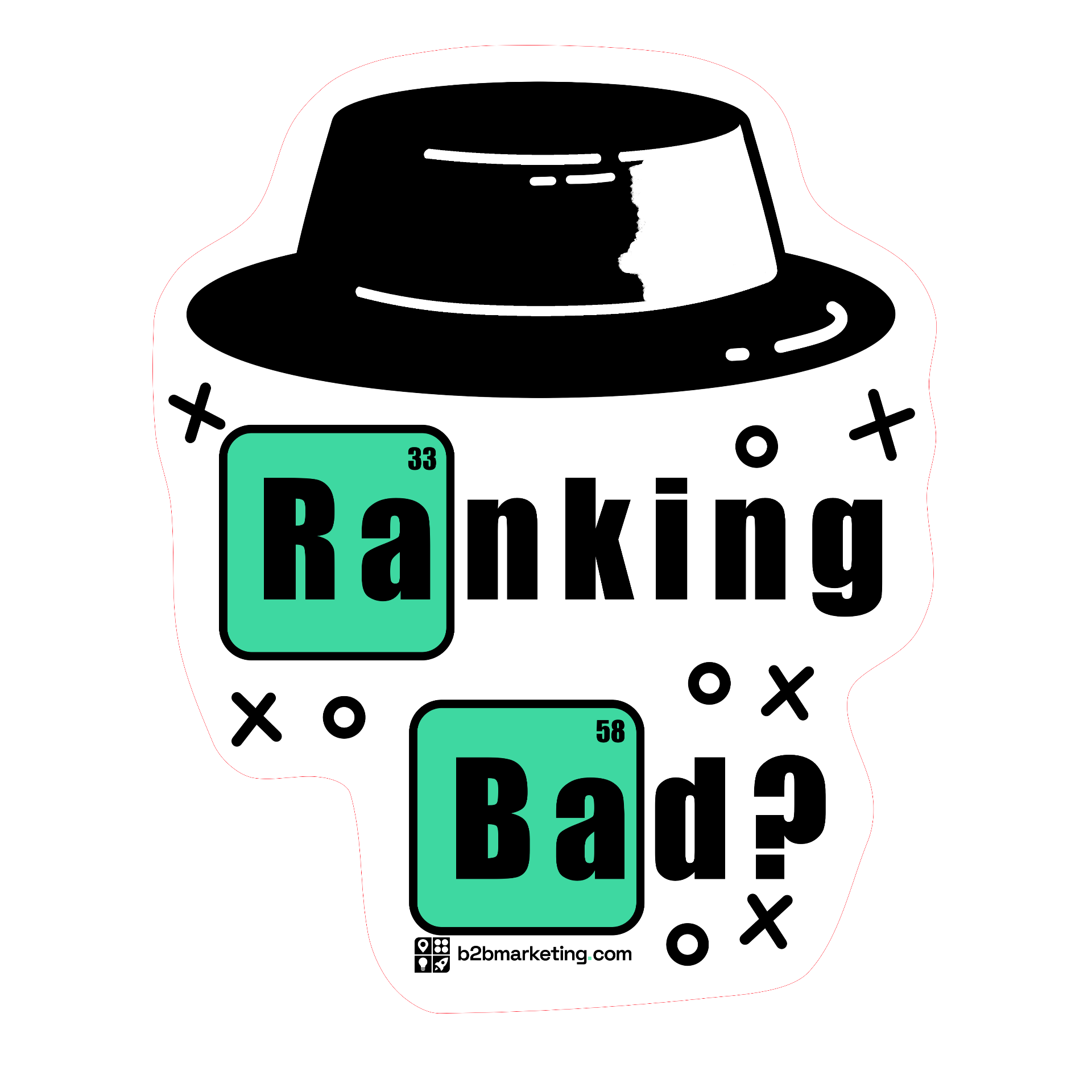 Sticker: Ranking Bad — Breaking Bad SEO parody
