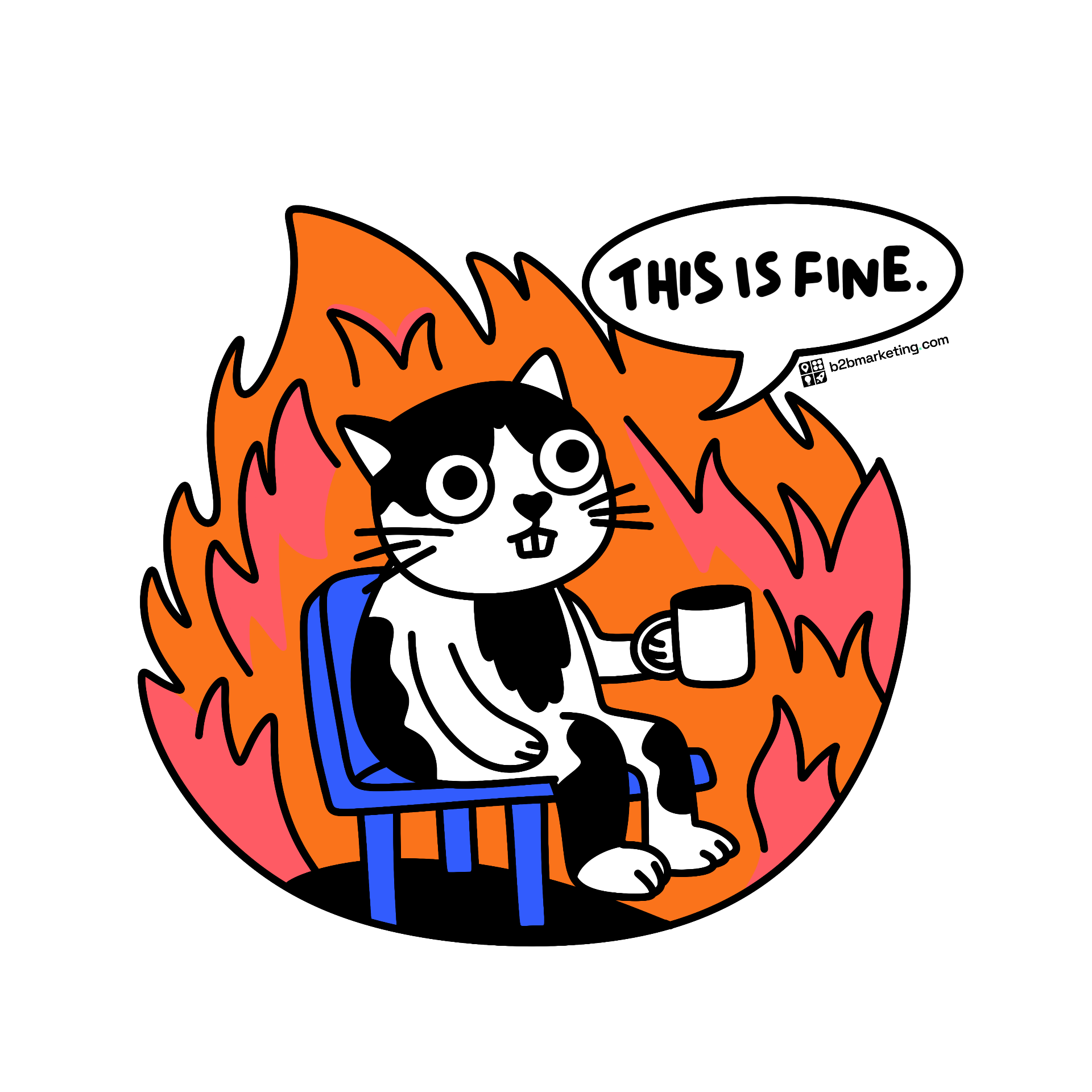 Sticker: This is fine